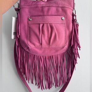 Aimee Kestenberg
 Pink Fringe Leather Bag